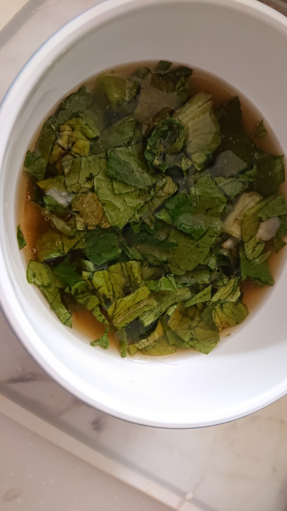 モロヘイヤの和風スープ