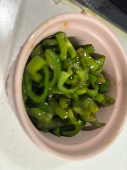 かつおぶしの無限ピーマン(*^^*)