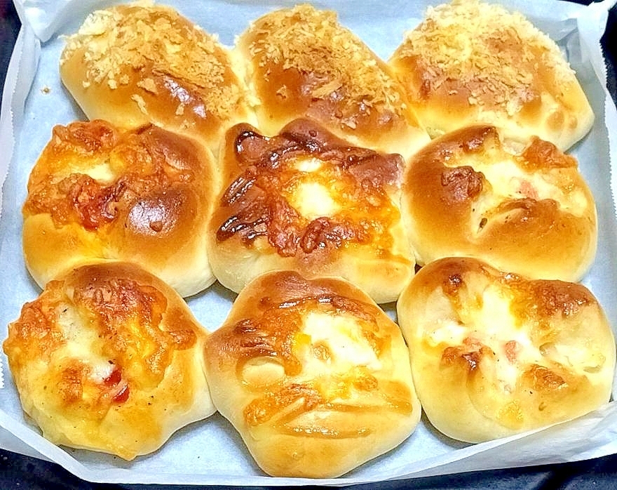 タッパーで作る明太じゃが&カレー♡選べる惣菜パン