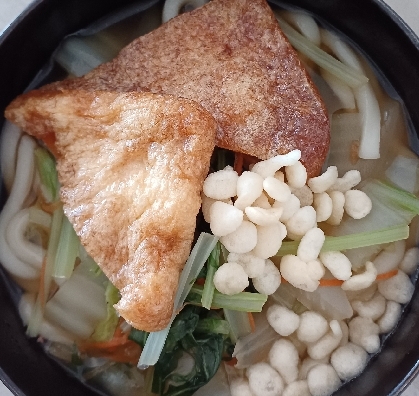 簡単5分 天かすたっぷり‪♡わかめと卵のうどん