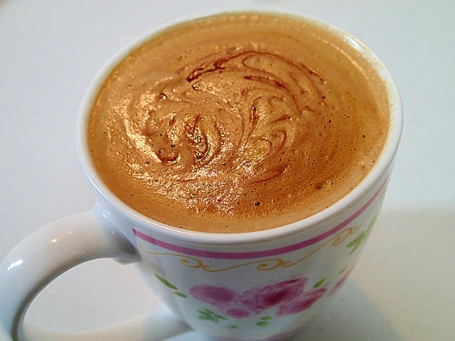 ふわラテ＆バリスタで　美的チョコバナナコーヒー