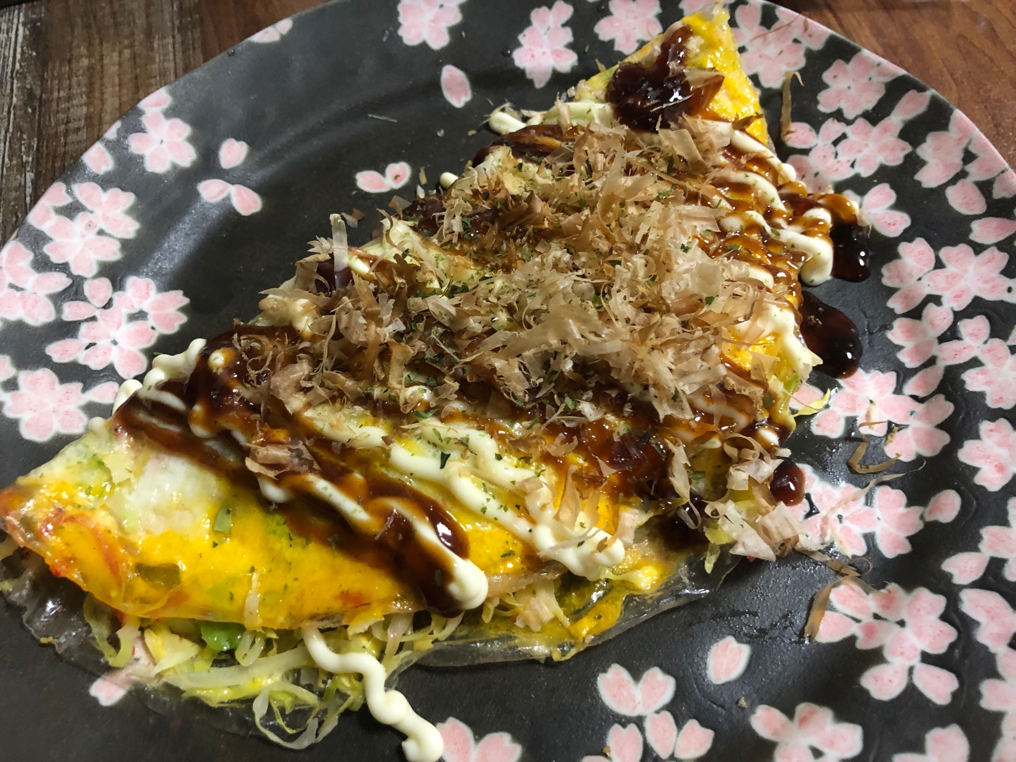 ライスペーパー使用♪とんぺい焼き風