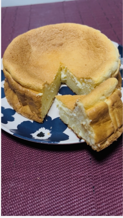 しっとり♡米粉とスライスチーズdeチーズケーキ