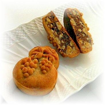 五香粉で中華テイストに♪葡萄乾胡桃月餅
