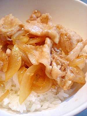味付け簡単 やさしい味の豚バラ肉の豚丼 レシピ 作り方 By あこ 楽天レシピ