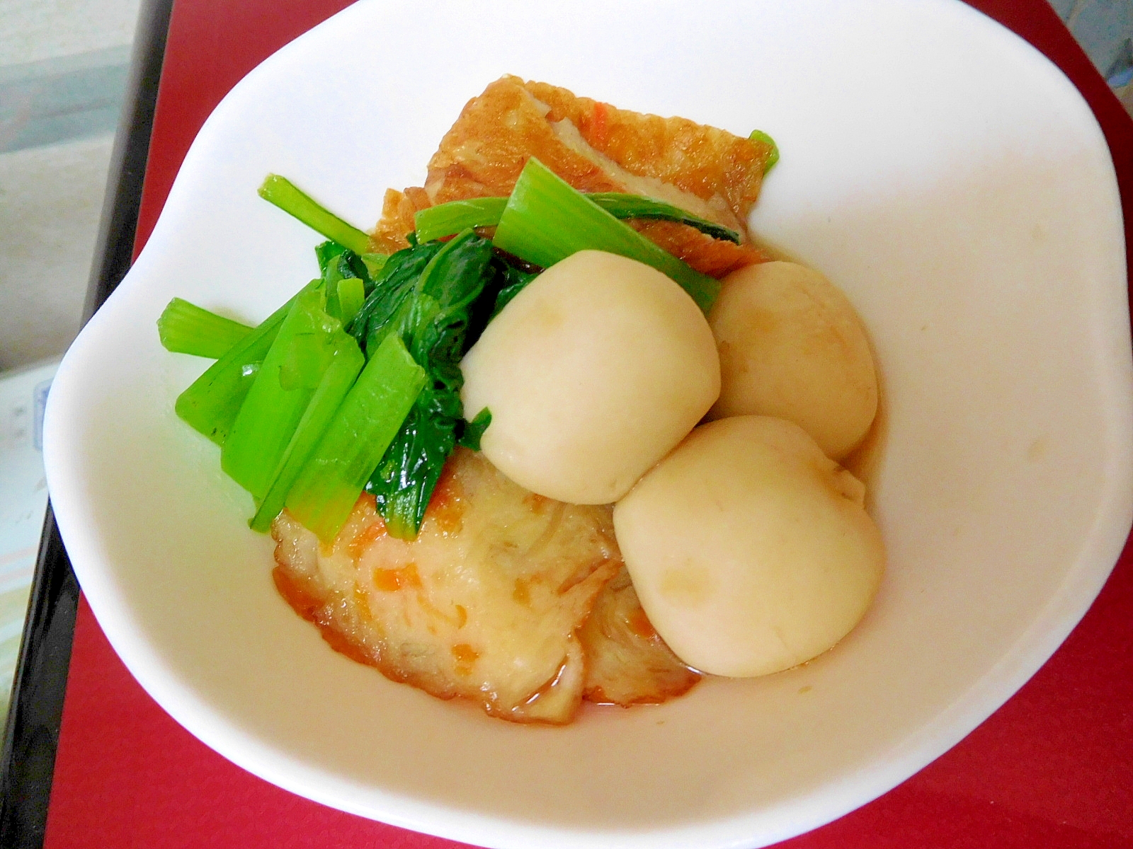 冷凍さといも 小松菜 さつま揚げのサッと煮 レシピ 作り方 By だんご7 楽天レシピ