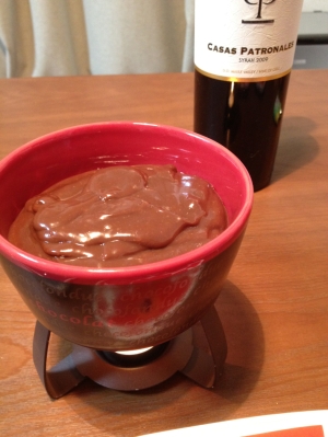 バレンタインのチョコフォンデュ レシピ 作り方 By とらさんのんたん 楽天レシピ