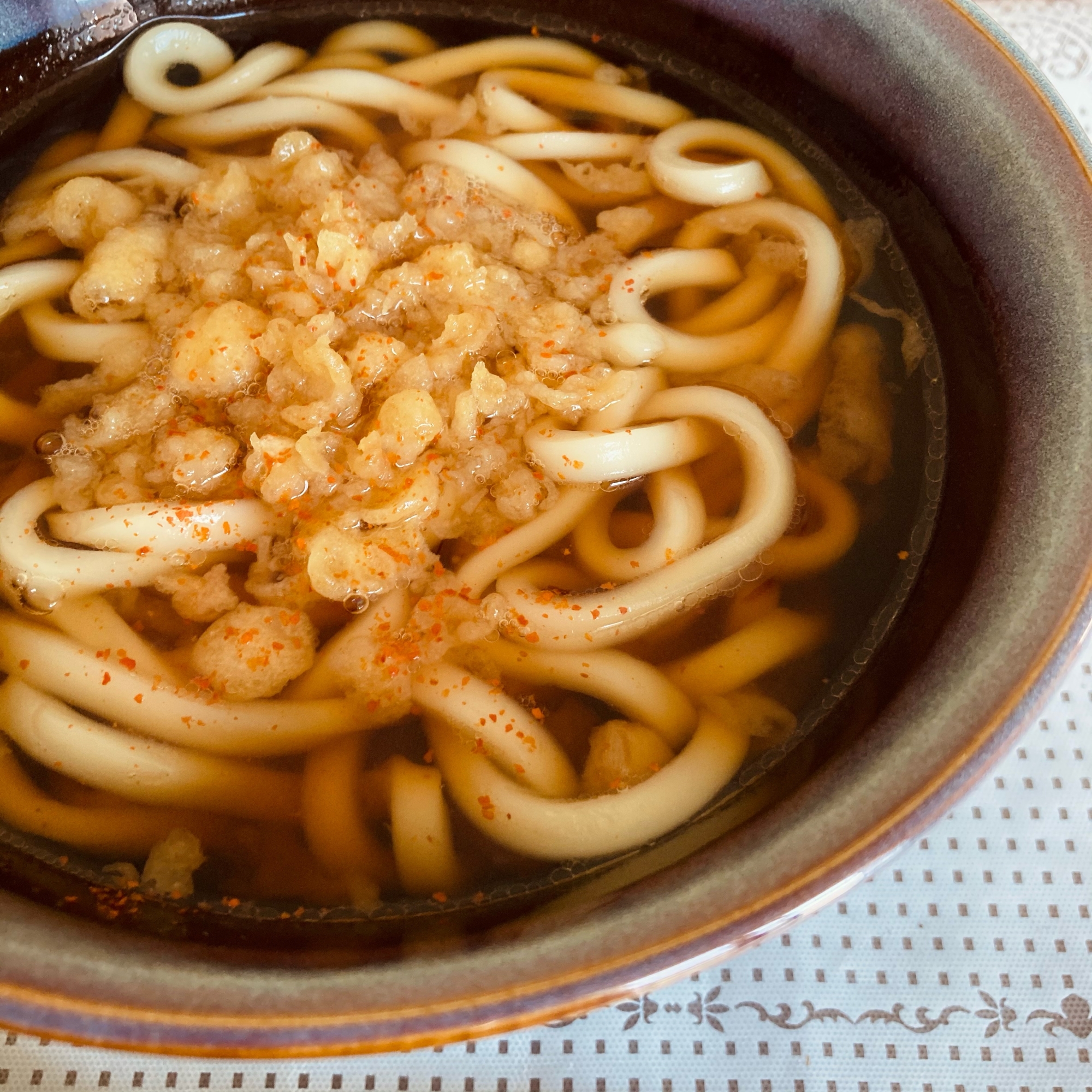 ⭐つゆまで飲み干す関東風たぬきうどん⭐