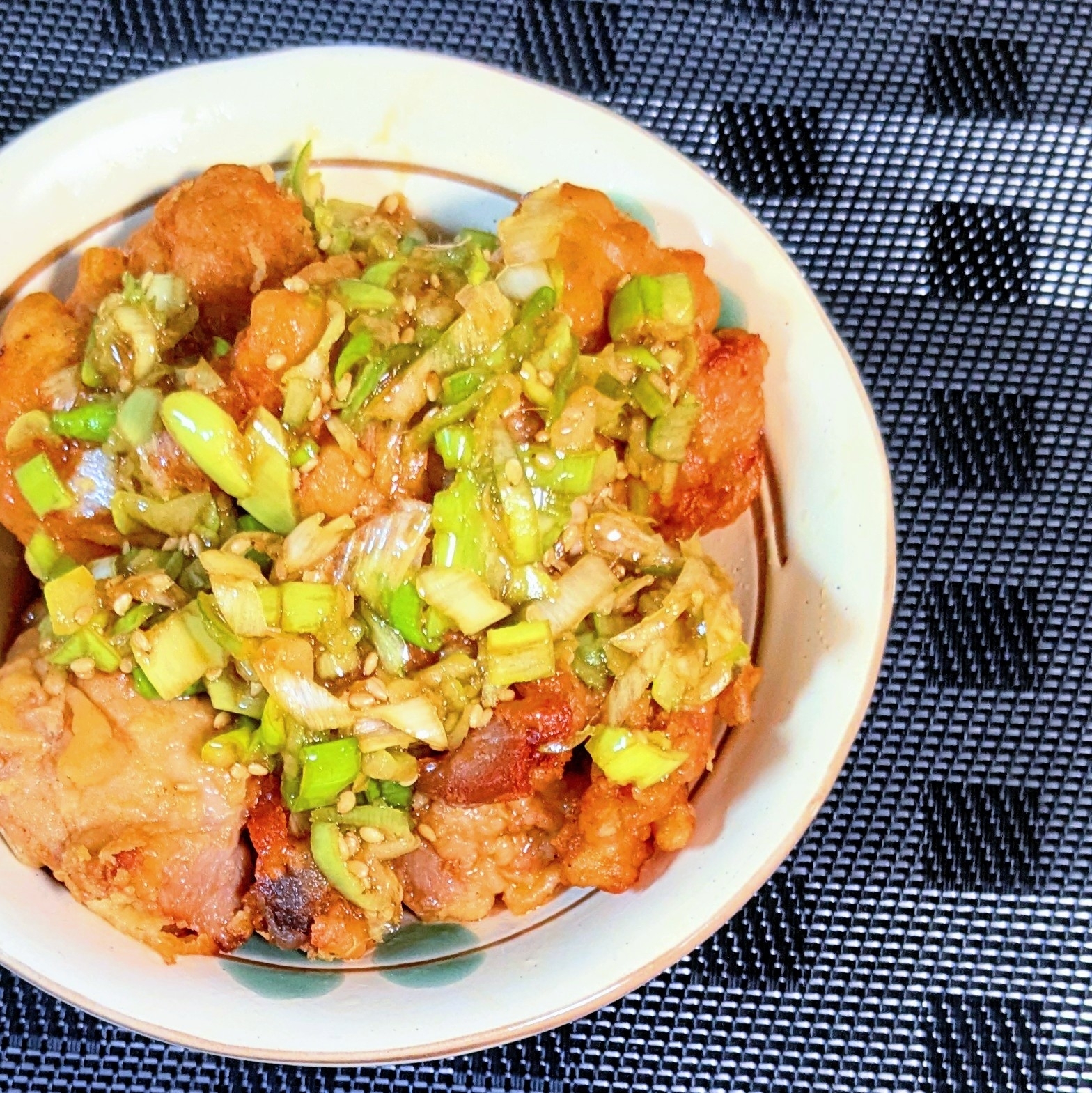 鶏唐揚げで油淋鶏