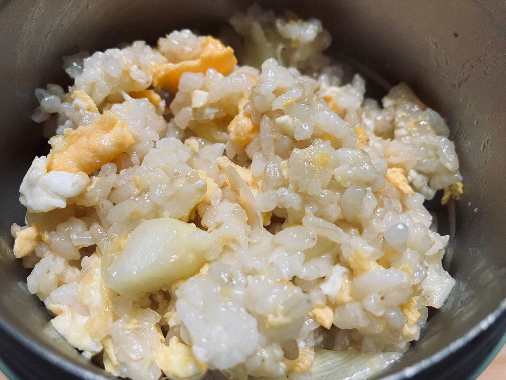 卵とネギの白だし炒飯