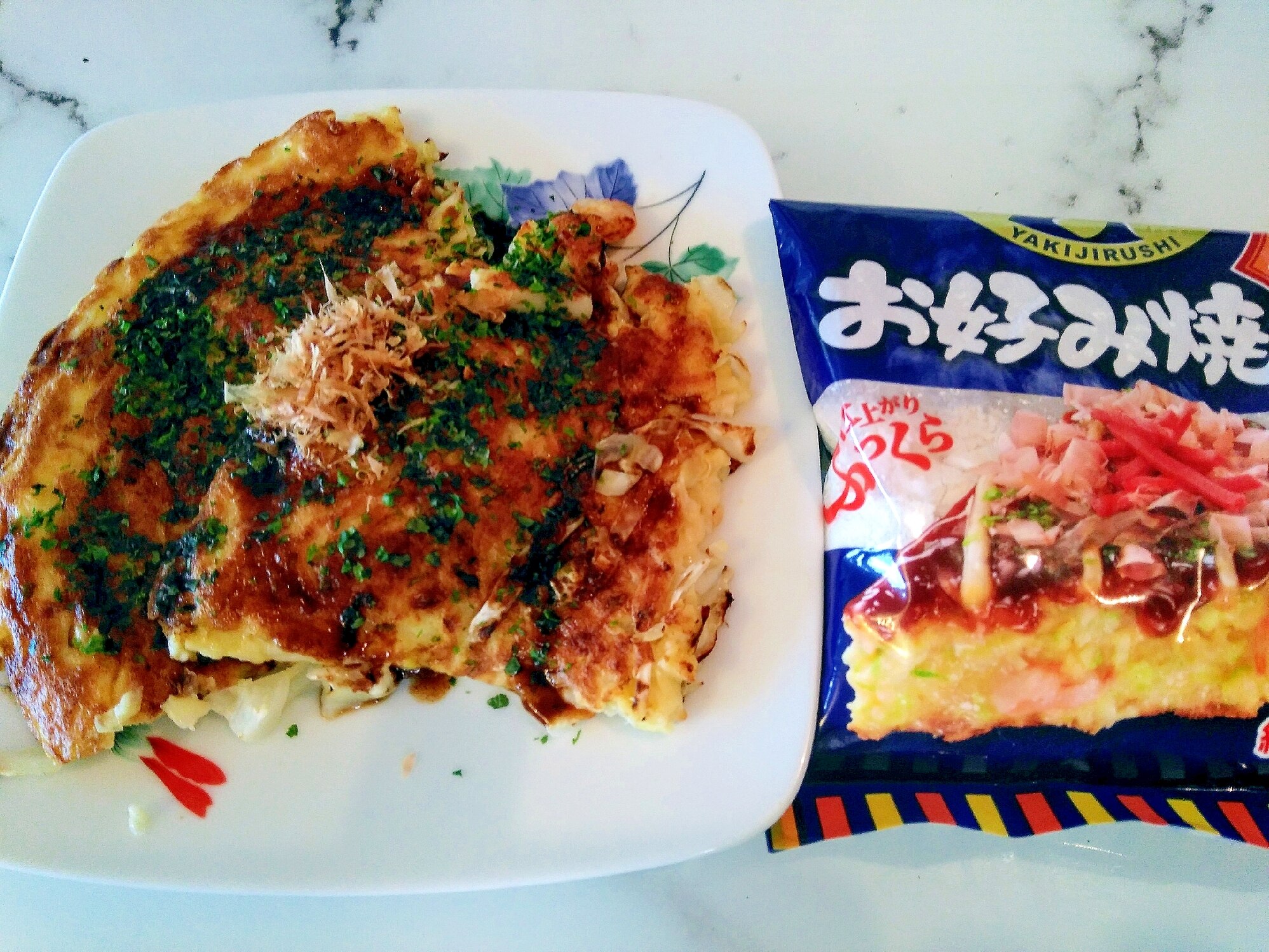 ランチに簡単すぐできる❣シーフードお好み焼き レシピ・作り方
