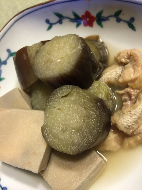 なすと高野豆腐の煮物