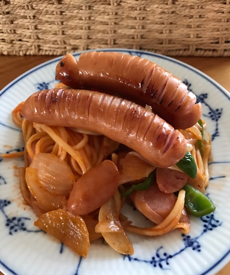 ウインナーたっぷりナポリタン焼きそば