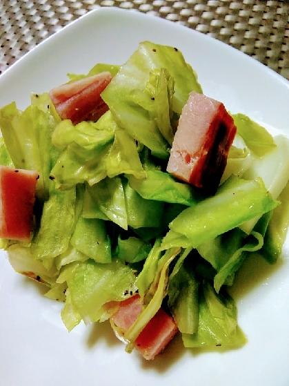 ５分！？シンプル美味しい❤スパム＆キャベツの炒め物