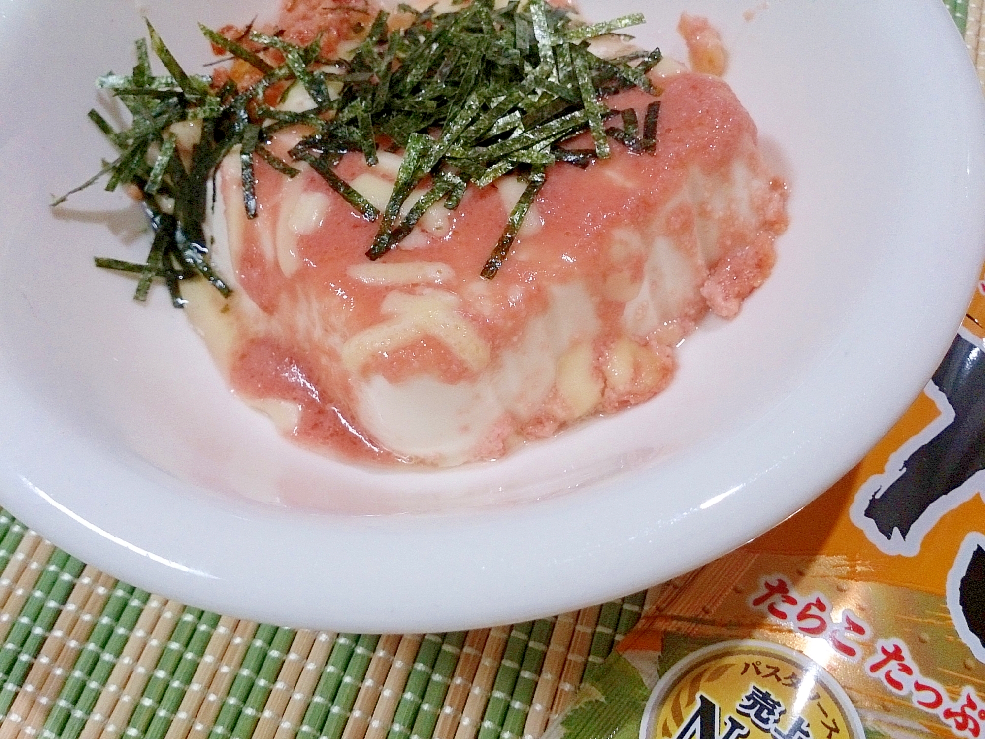 パスタソース＆とろりチーズの絹豆腐ステーキ