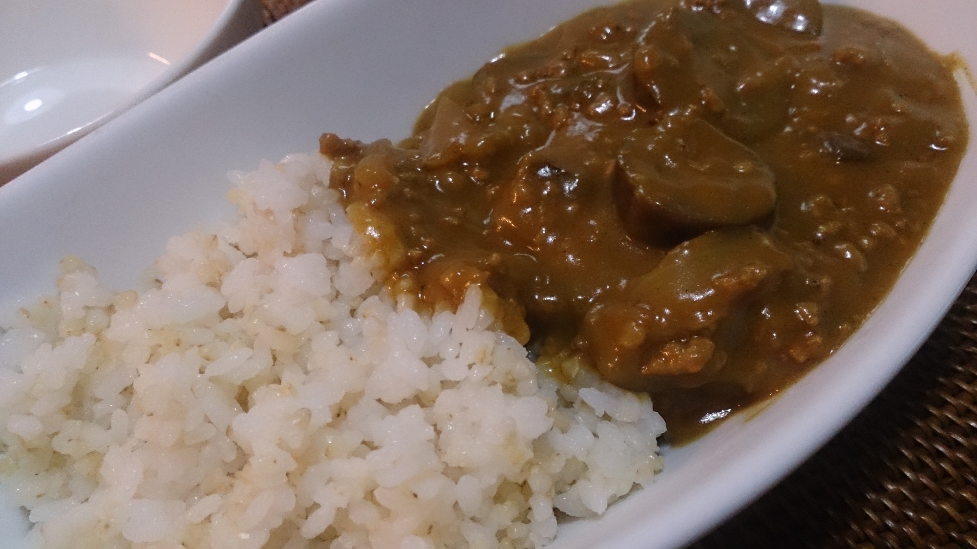 なすとひき肉のカレー