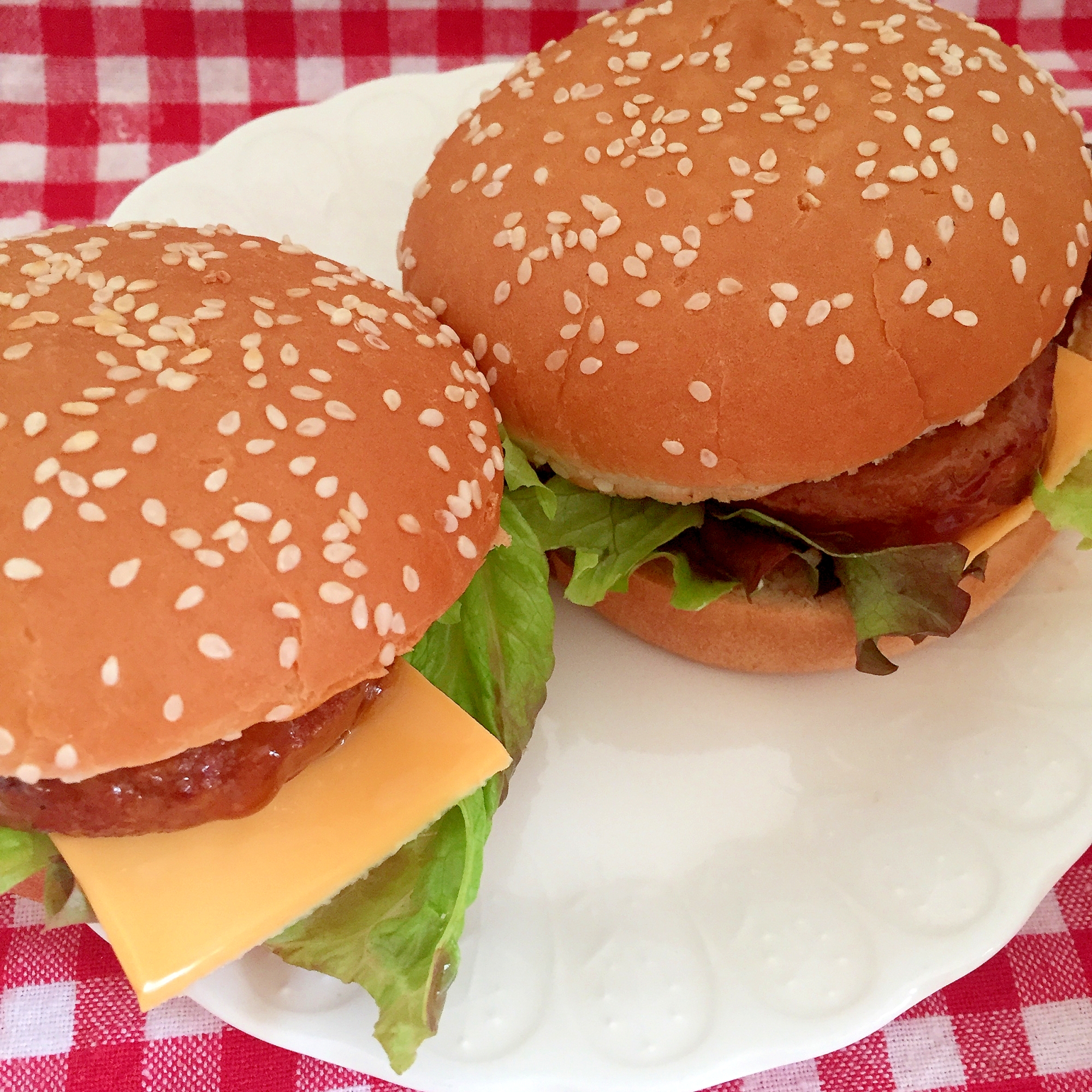 お家で簡単！照り焼きチーズバーガー☆彡