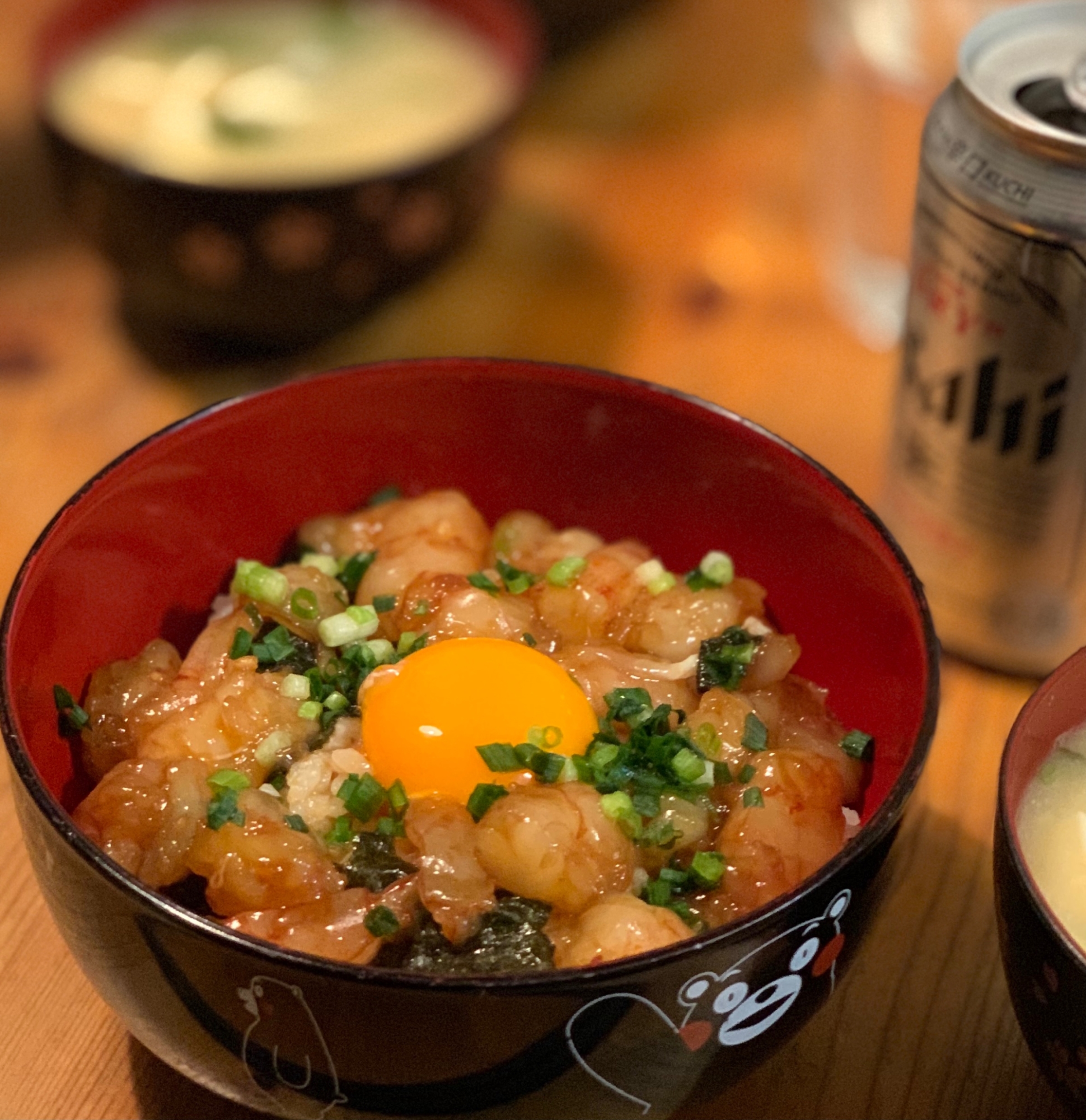 赤海老のユッケ丼