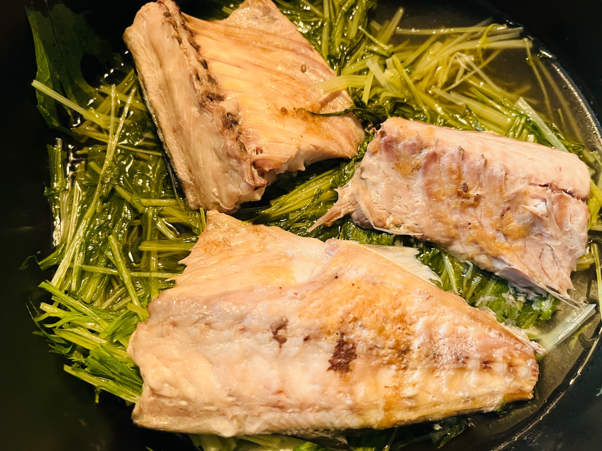 簡単!サバと水菜の蒸し煮