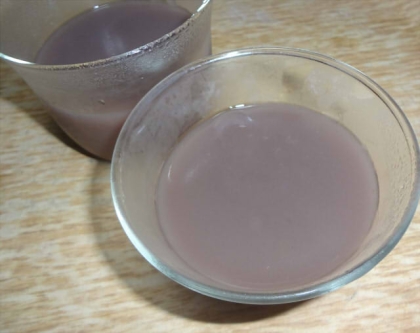 おしるこ缶で作る水羊羹