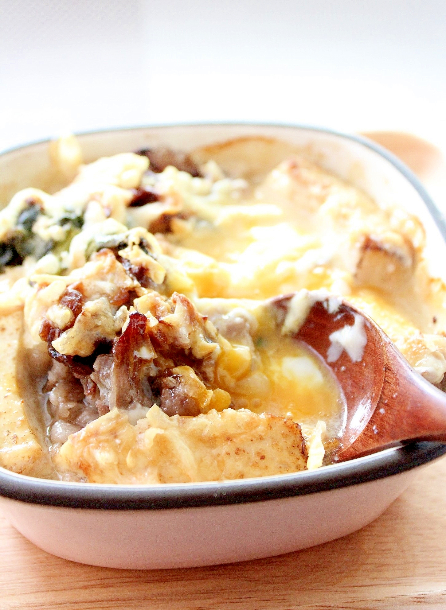 すき焼きリメイク!すき焼き豆腐の簡単グラタン風♪