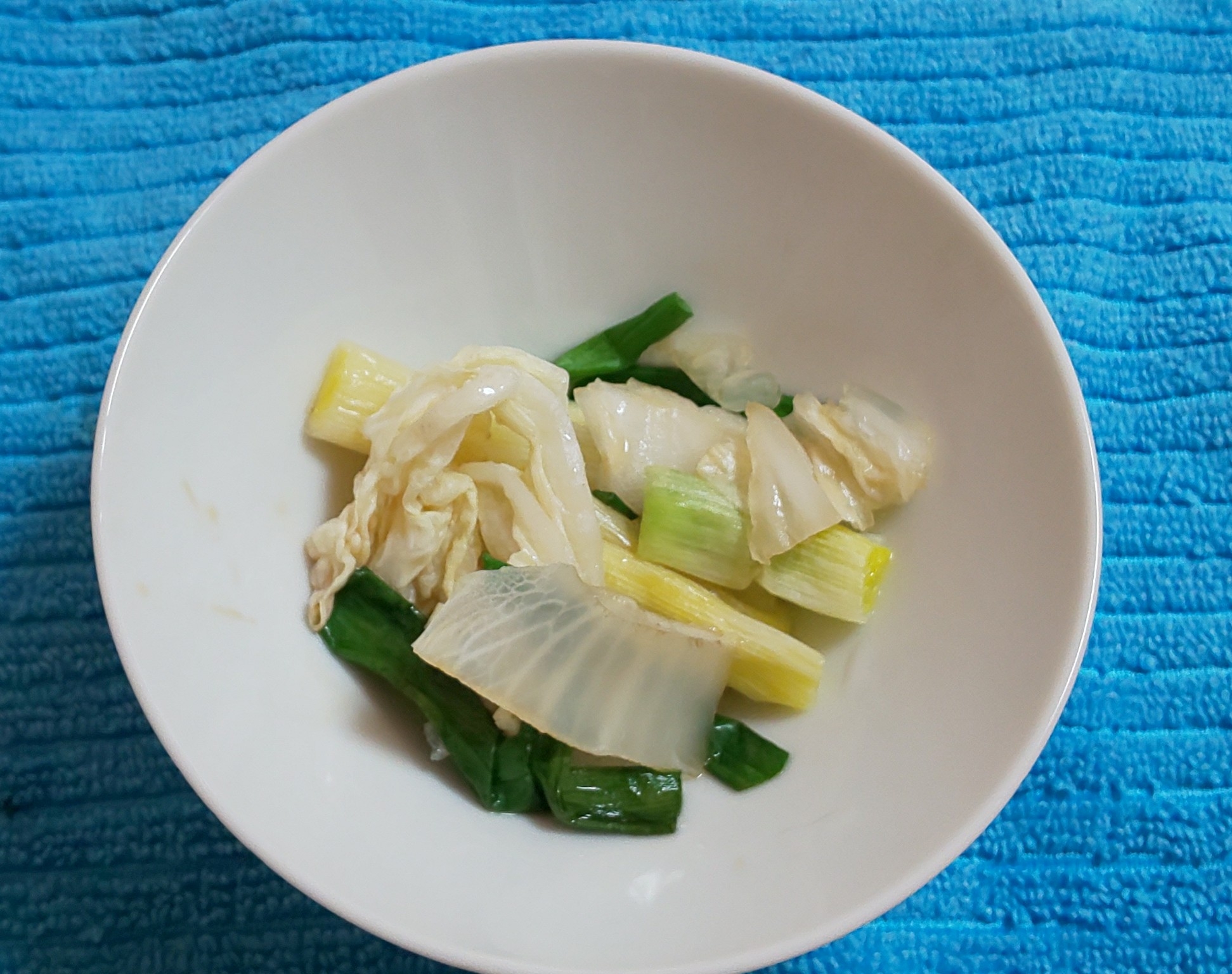 白菜とねぎのおひたし