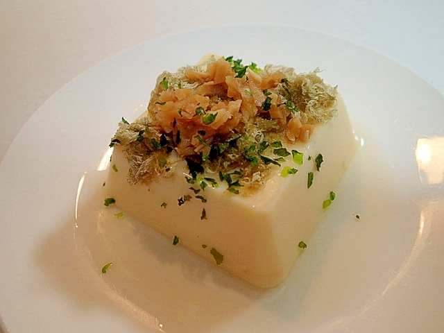 とろろ昆布とおかず生姜と青のりの卵豆腐 レシピ 作り方 By ぷ みぃまま 楽天レシピ