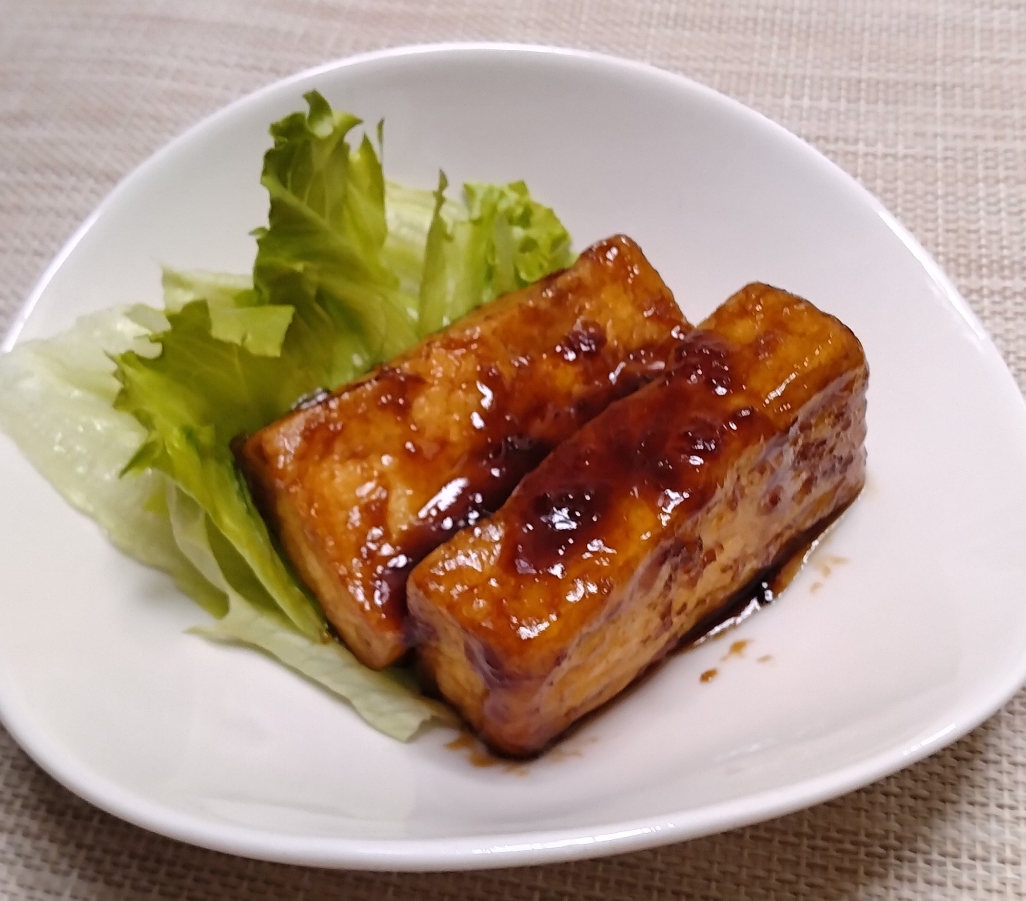 厚揚げの生姜焼き