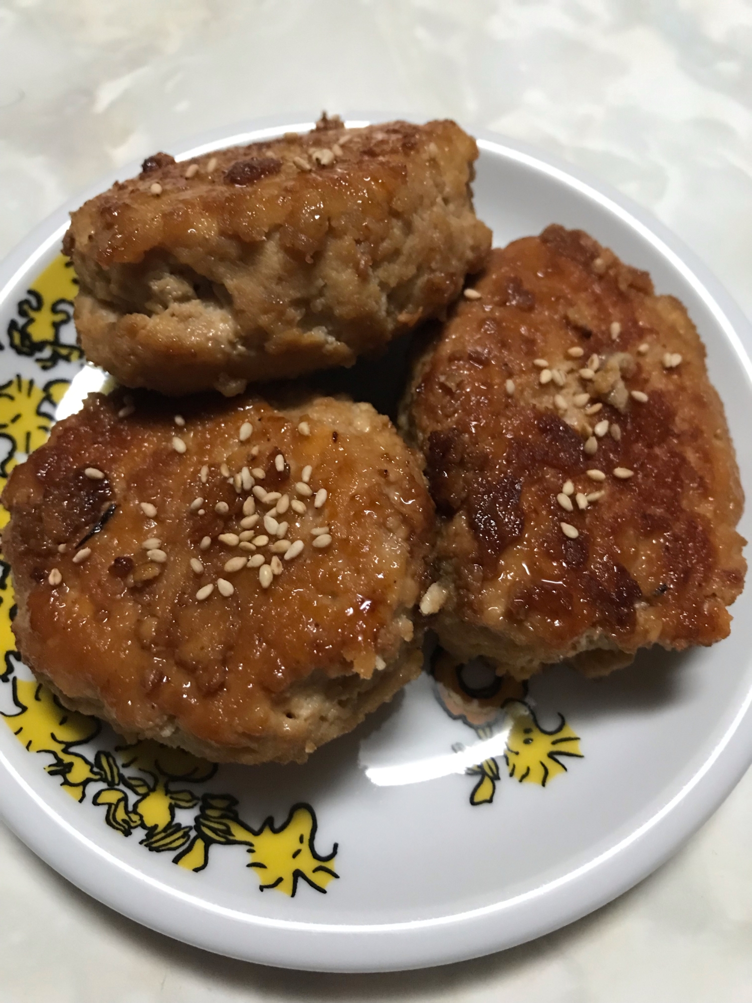 包丁いらず☆豆腐と豚ひきの照り焼きつくね