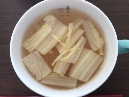 【節約×時短】白菜のコンソメスープ