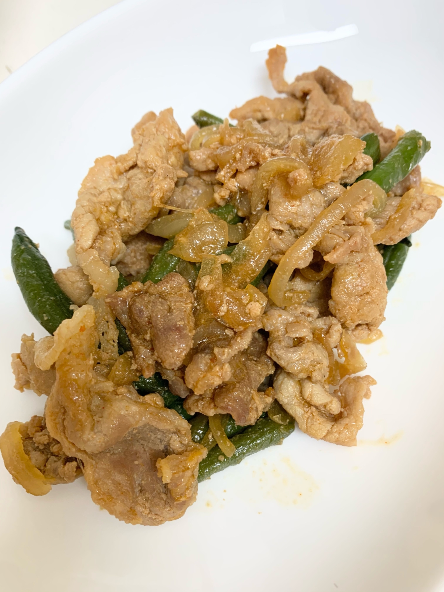 お弁当のメインに 豚こまといんげんのピリ辛炒め レシピ 作り方 By Cokoro 楽天レシピ