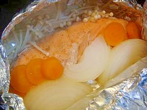 オリーブオイル香る☆鮭のホイル焼き