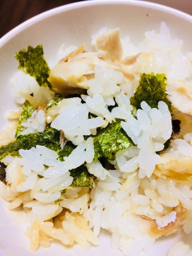 さばの味海苔ご飯