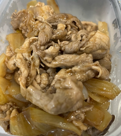 豚肉と玉ねぎの炒めもの