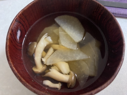 大根ときのこの和風スープ