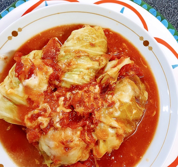 レンジで作れる☆ロールキャベツのトマト煮