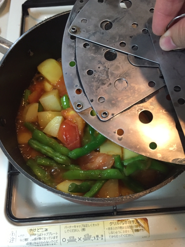 洋風インゲンとジャガイモのトマト煮