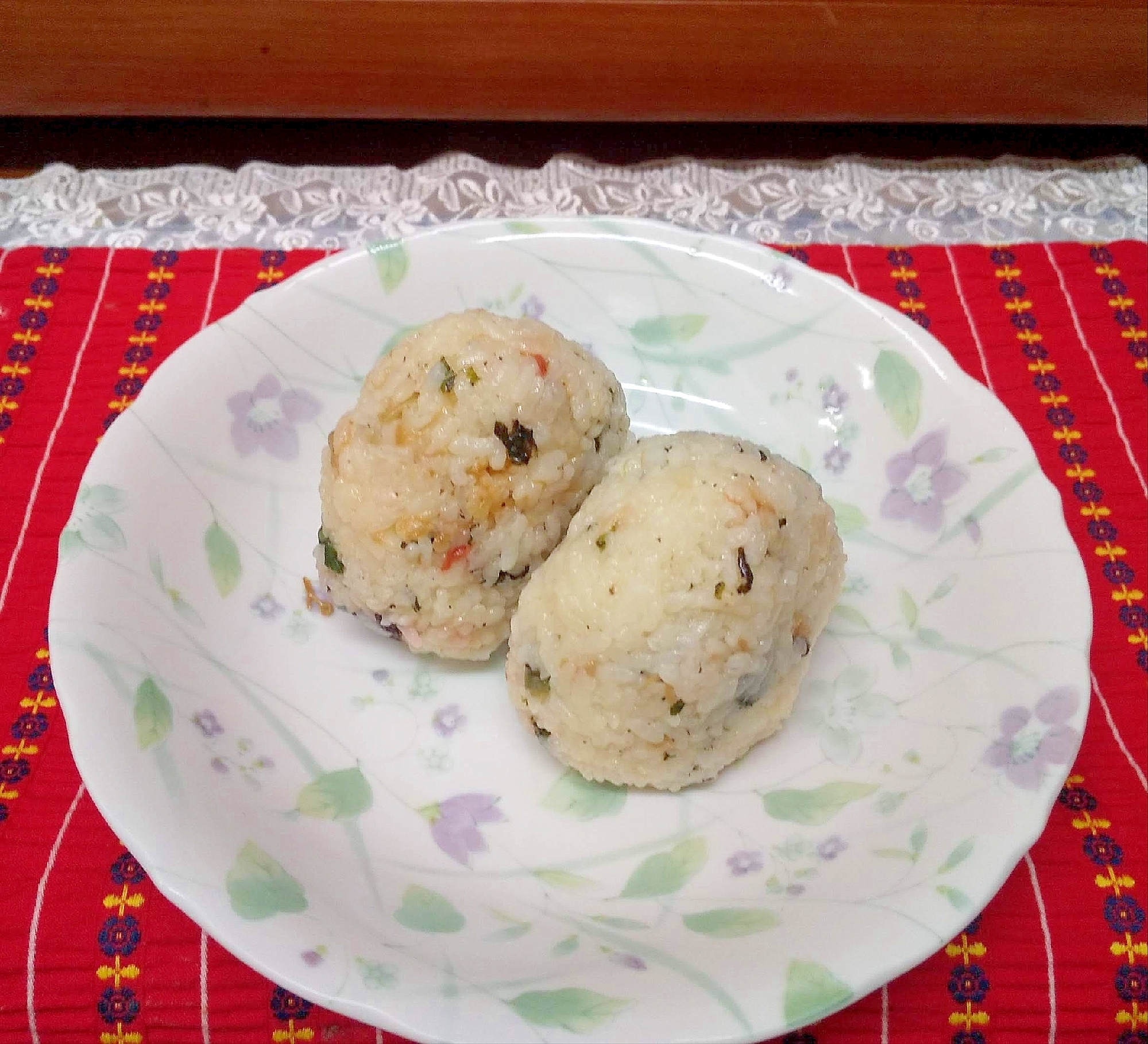 なめ茸ご飯おにぎり