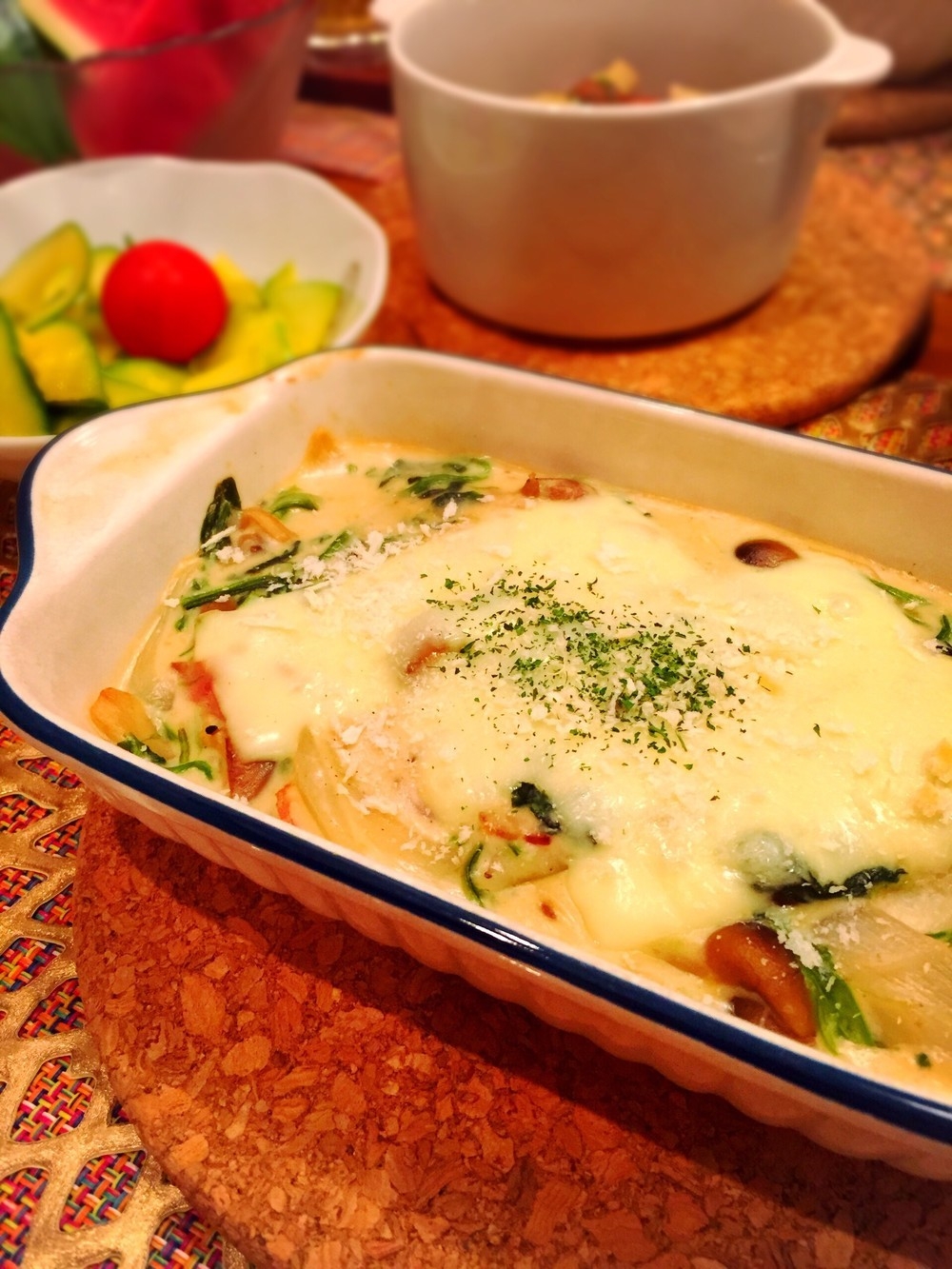 15分で超簡単♡ほうれん草のグラタン