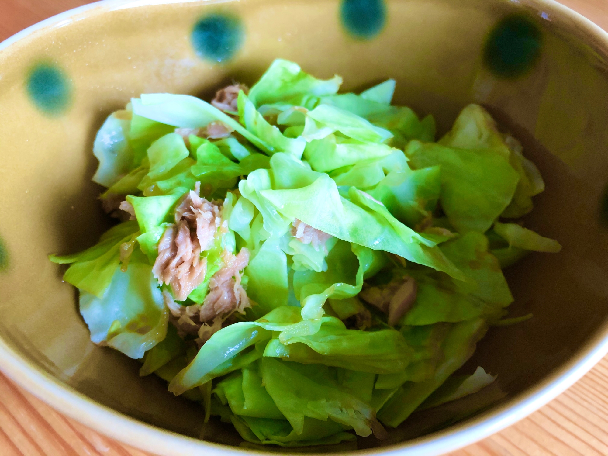 レンジでチン！☆ツナとキャベツ蒸し