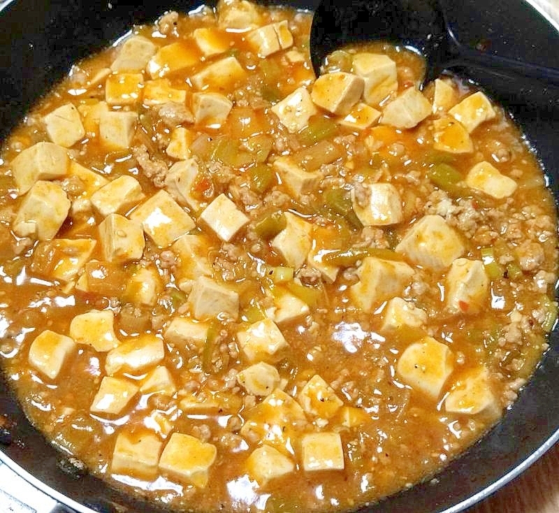 ホール花椒で作る麻婆豆腐