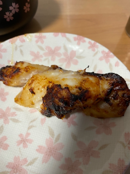 弱火で焼いたら焼き加減がいい感じでした！