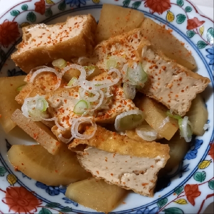 素朴さがいい♡煮るだけ10分♡大根と厚揚げの煮物