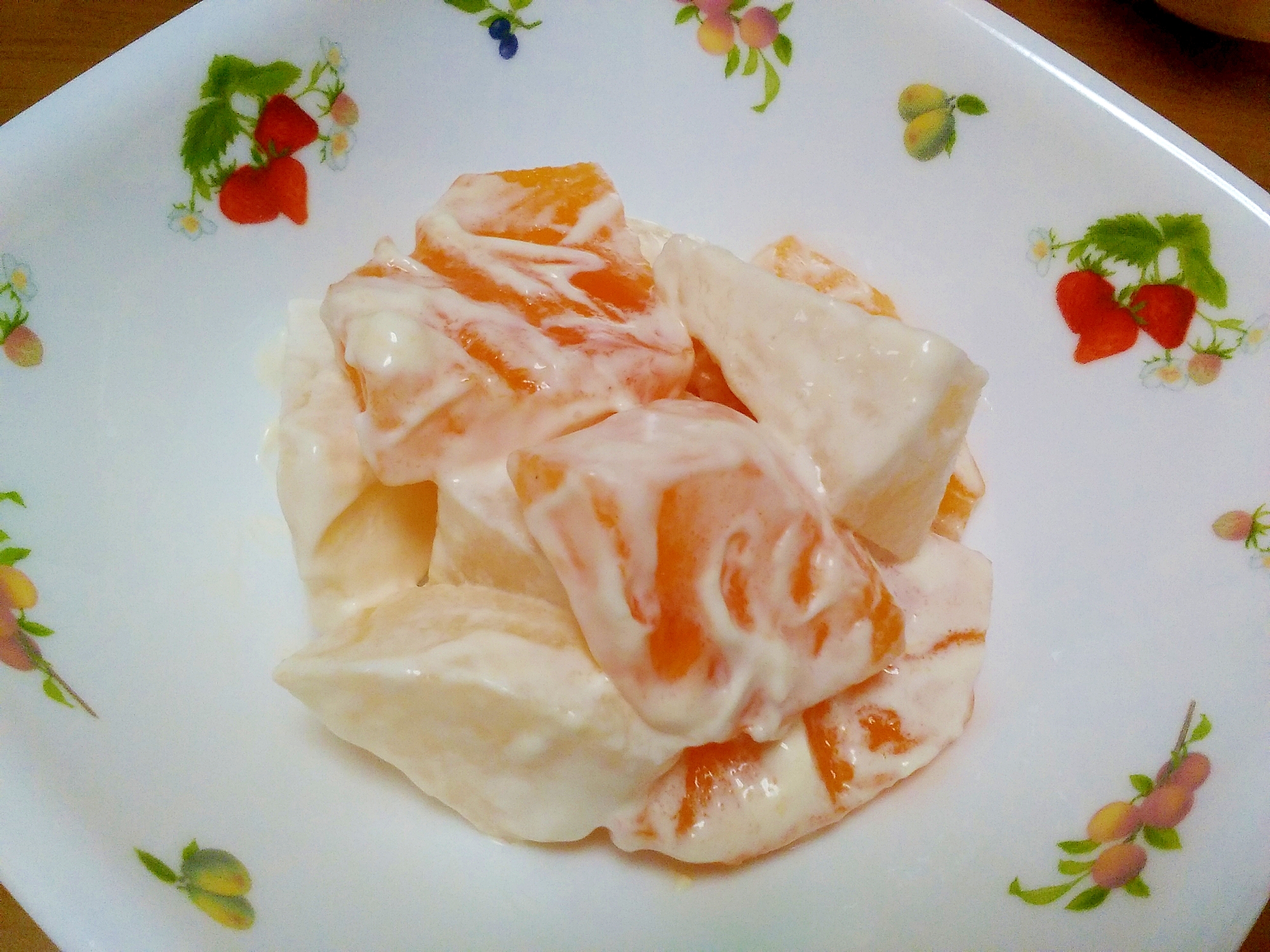 梨と柿のマヨネーズ和え