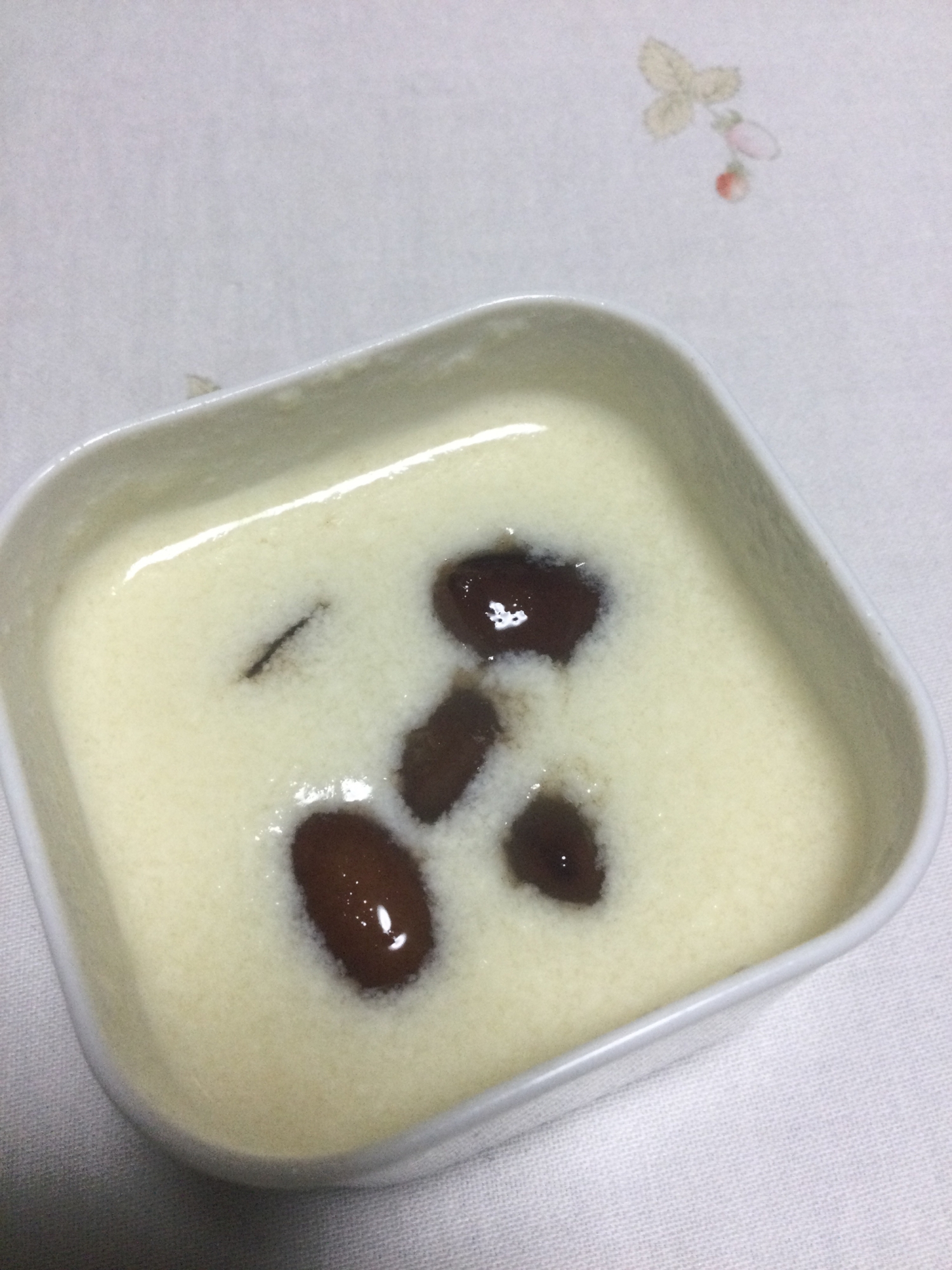 金時豆の豆乳寒天