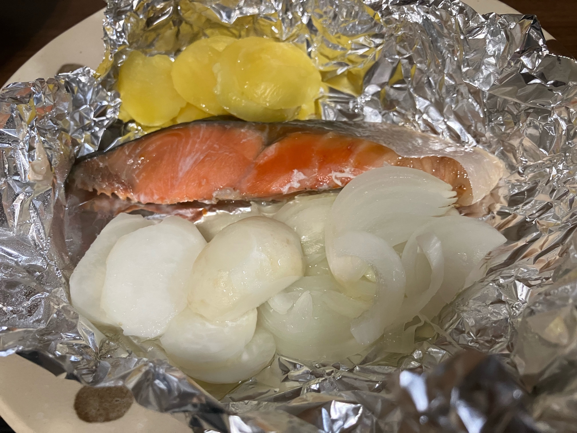 鮭と野菜のホイル焼き⭐