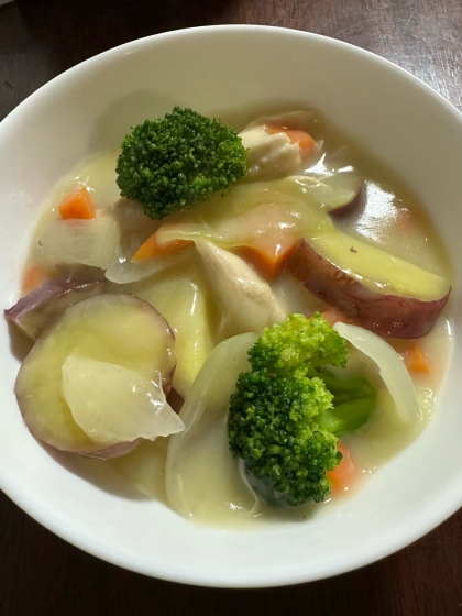 さつまいもと鶏肉のシチュー