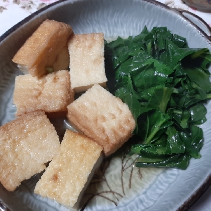 プランターで育てている小松菜で作りました❤️とっても美味しかったです❤️レシピ有難うございました(*^-゜)vThanks!
