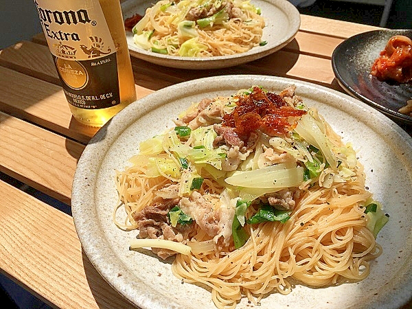 アジアン風焼きビーフン