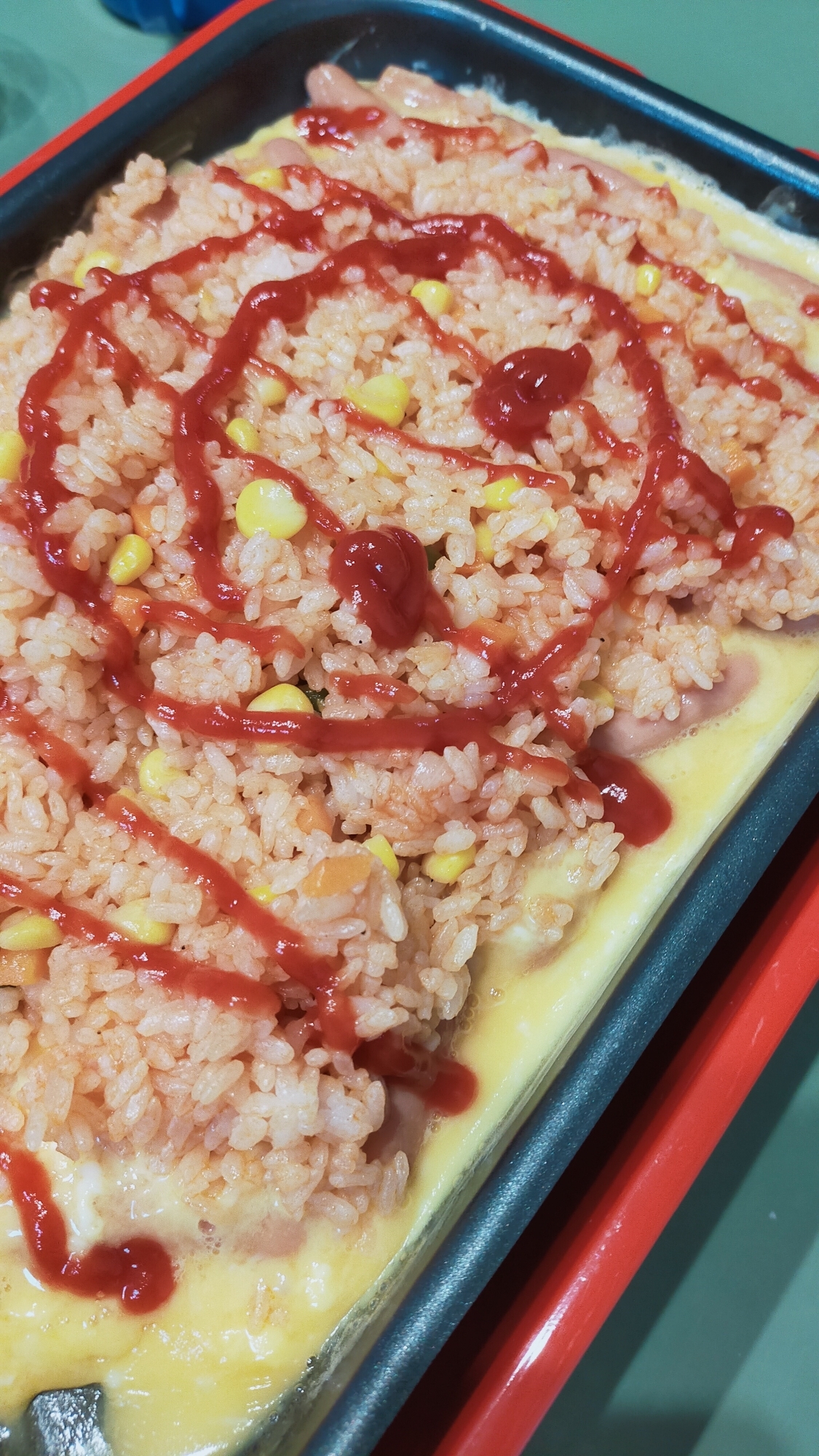 ホットプレートオムライス★